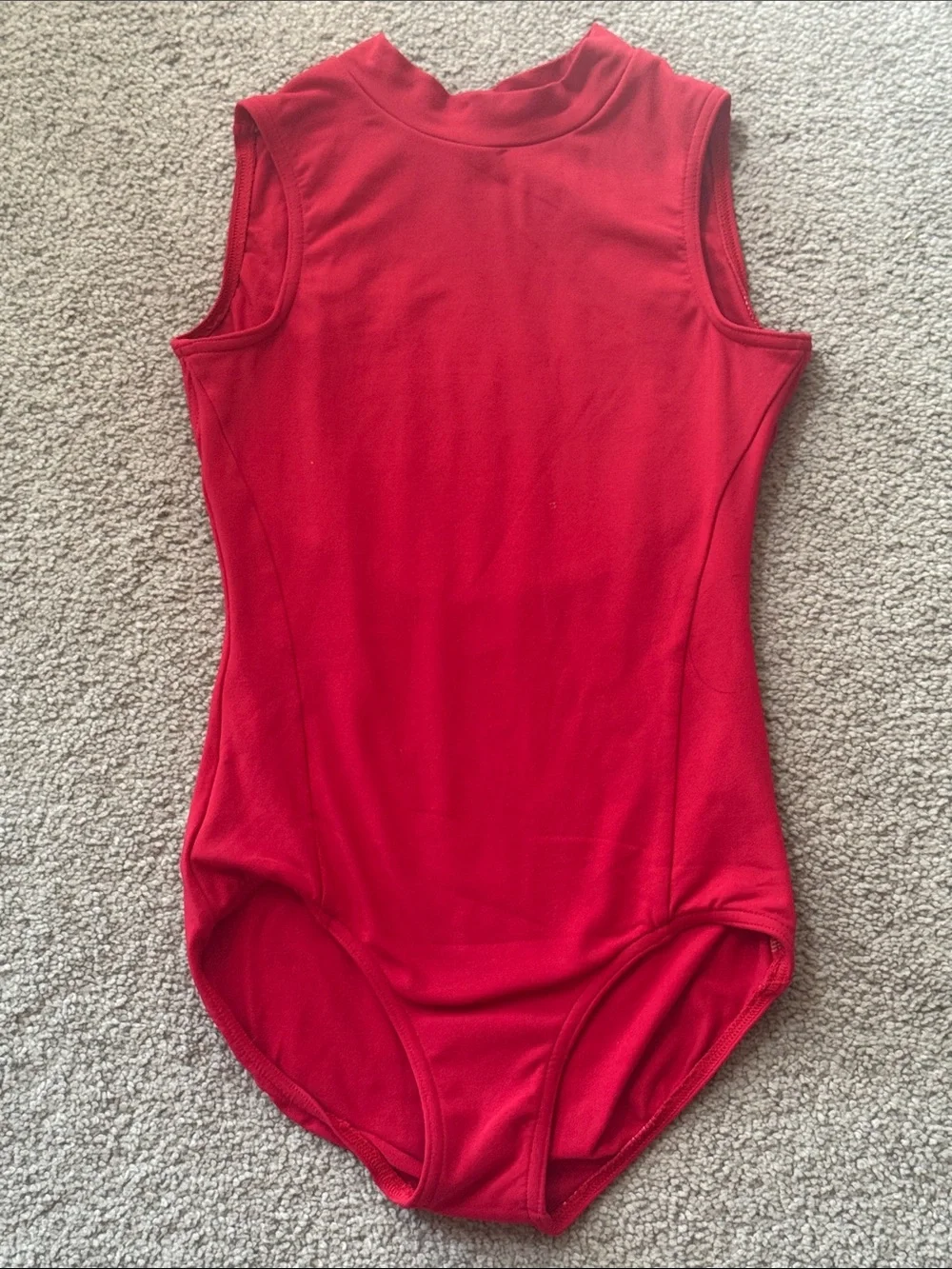 Capezio Studio Collection High Neck Leotard in Scarlet!